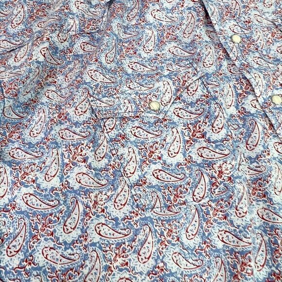 Panhandle Shirt Mens 2XL Multicolor Western Paisley Long Sleeve Button Up - Picture 5 of 11